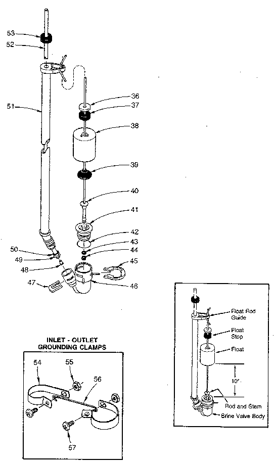Brine valve assembly