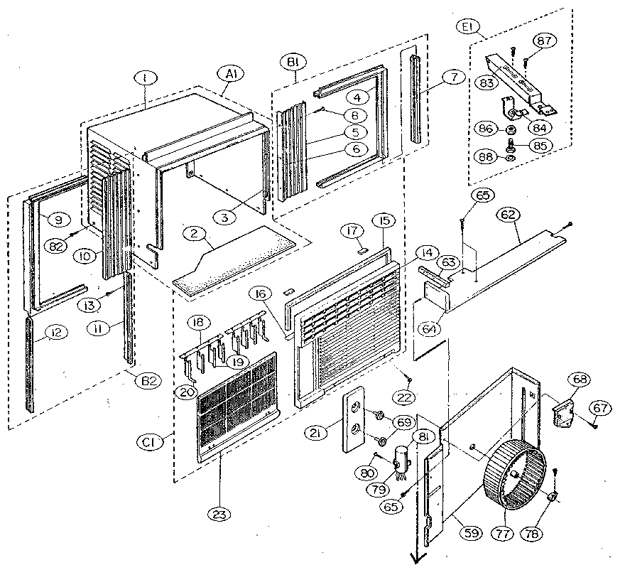 Cabinet parts