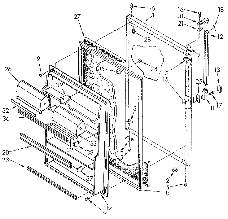 Refrigerator door