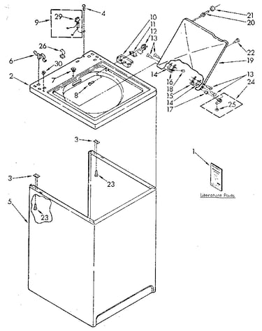 Top and cabinet