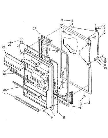 Refrigerator door