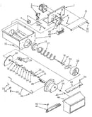 Motor and ice container