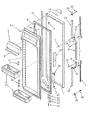 Refrigerator door