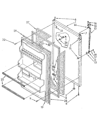Refrigerator door
