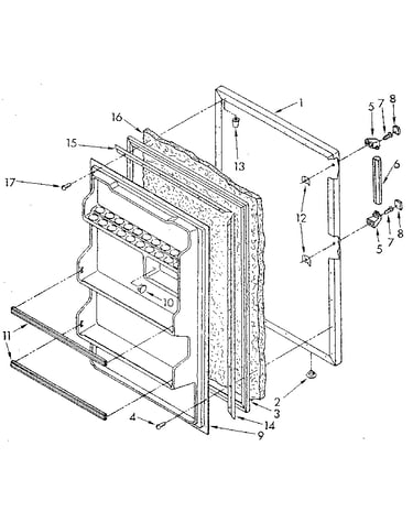 Refrigerator door