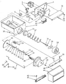 Motor and ice container
