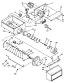 Motor and ice container