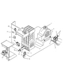 Heating section and blower