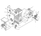 ICP NRGH30DDB01 heating section and blower diagram
