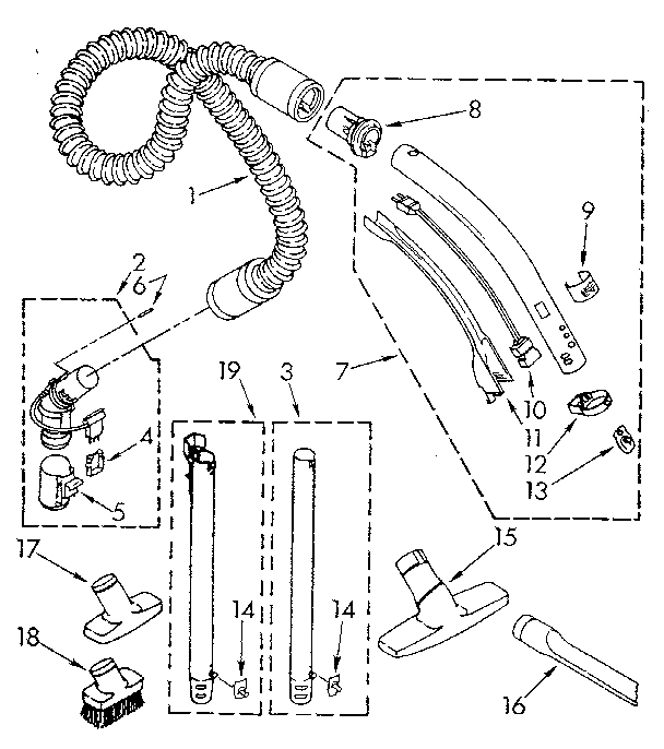Hose and attachment
