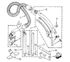 Kenmore 1162941481 hose and attachment diagram