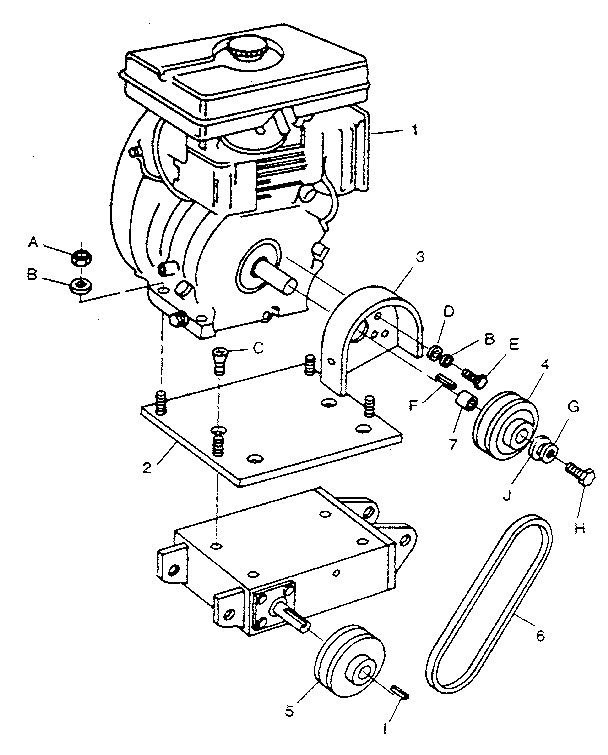 7 HP BRIGGS POWER UNIT I/C