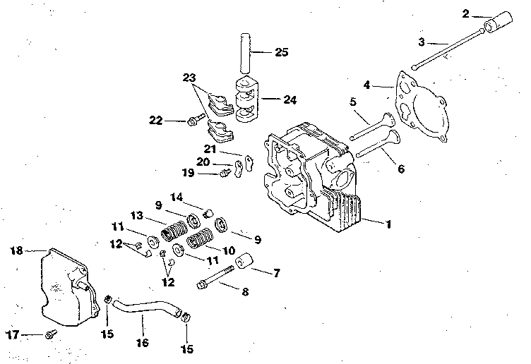 Cylinder head/valve/breather - group 4