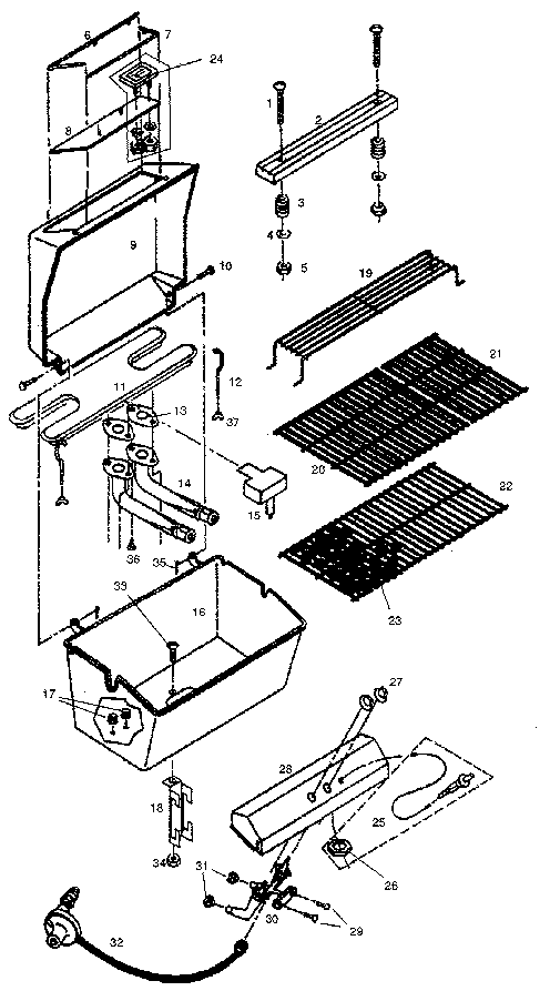 Grill and burner