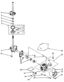Brake, clutch, gearcase, motor and pump