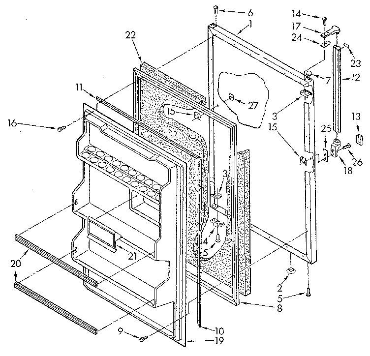 Refrigerator door