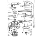 Kenmore 5871440590 motor, heater, and spray arm details diagram