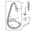 Kenmore 1163966181 hose and attachment diagram