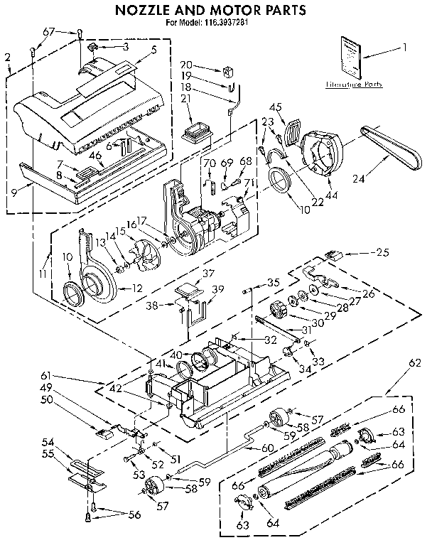 Nozzle and motor