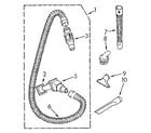 Kenmore 1163916481 hose and attachment diagram