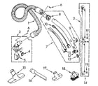 Kenmore 1162040091 hose and attachment diagram