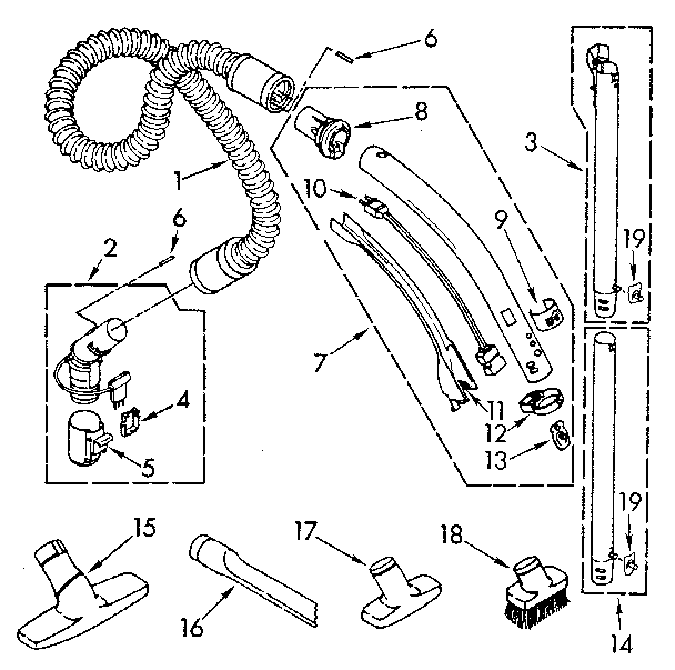 Hose and attachment
