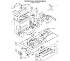 Kenmore 1163936081 nozzle and motor diagram