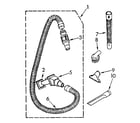 Kenmore 1163936081 hose and attachment diagram