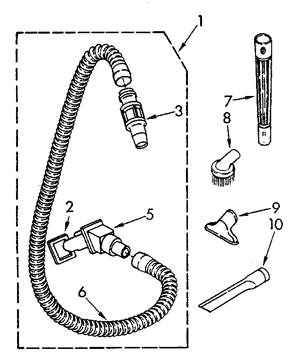 Hose and attachment