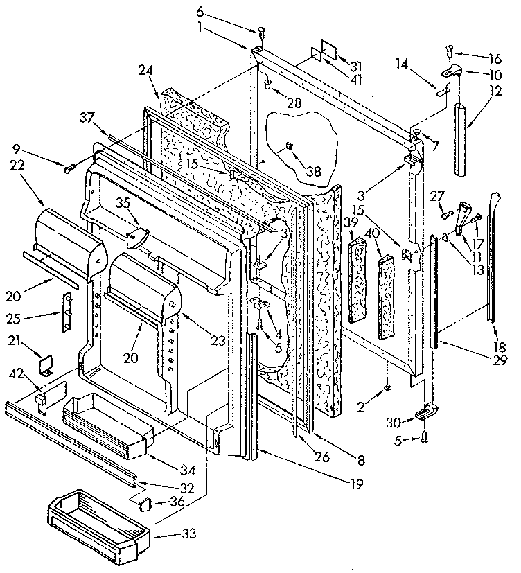 Refrigerator door