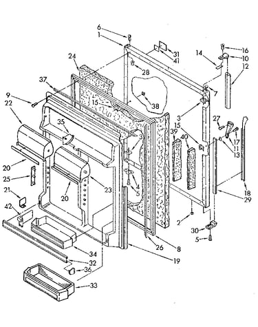 Refrigerator door