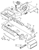 Motor and ice container