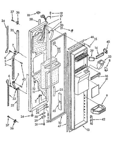 Freezer door