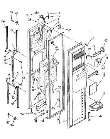 Freezer door