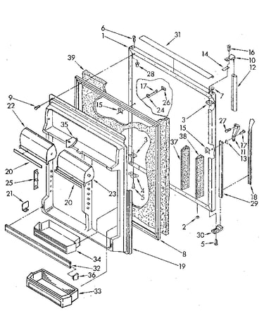 Refrigerator door