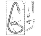 Kenmore 1163957581 hose and attachment diagram