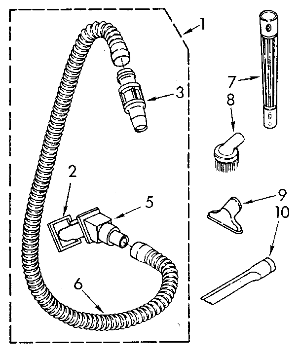 Hose and attachment