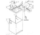 Kenmore 11092060100 top and cabinet diagram
