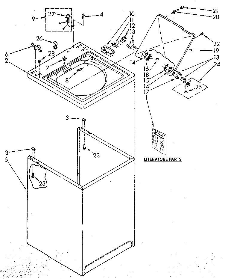 Top and cabinet