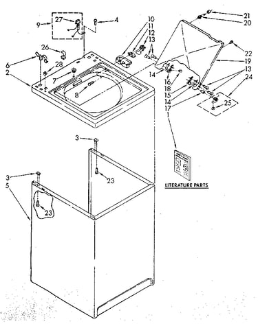Top and cabinet