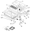 Kenmore 62920245 top/grill pan diagram