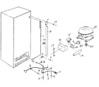 Northland U305L/1436 freezer unit diagram