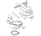 Craftsman 225581993 engine cover and support plate diagram