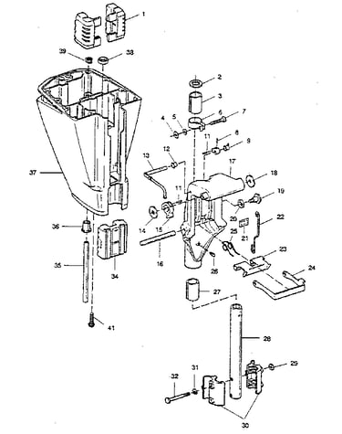 Motor leg and swivel bracket