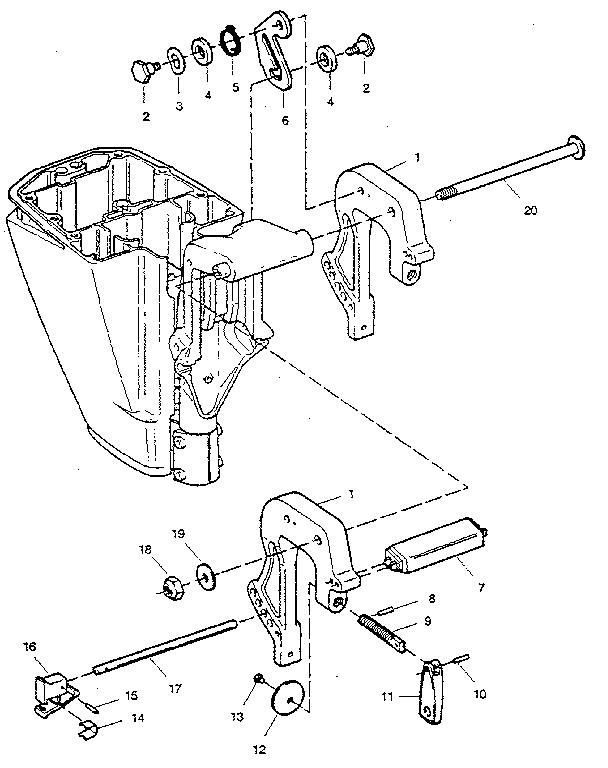 Stern brackets