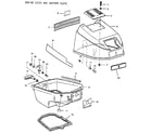 Craftsman 225581503 engine cover and support plate diagram
