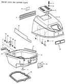 Engine cover and support plate