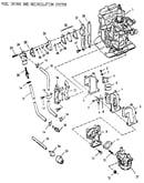 Fuel intake and recirculation system
