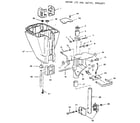 Craftsman 225581503 motor leg and swivel bracket diagram