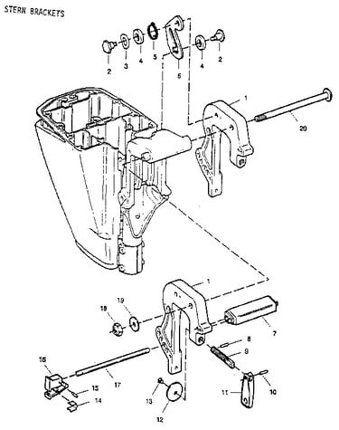 Stern brackets